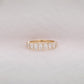 1.52CTW Oval Cut Lab Grown Diamond Half Eternity Wedding Band  customdiamjewel   