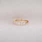 1.52CTW Oval Cut Lab Grown Diamond Half Eternity Wedding Band  customdiamjewel   
