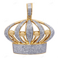 925 Silver Moissanite Customized Royal Crown Pendant CustomDiamJewel