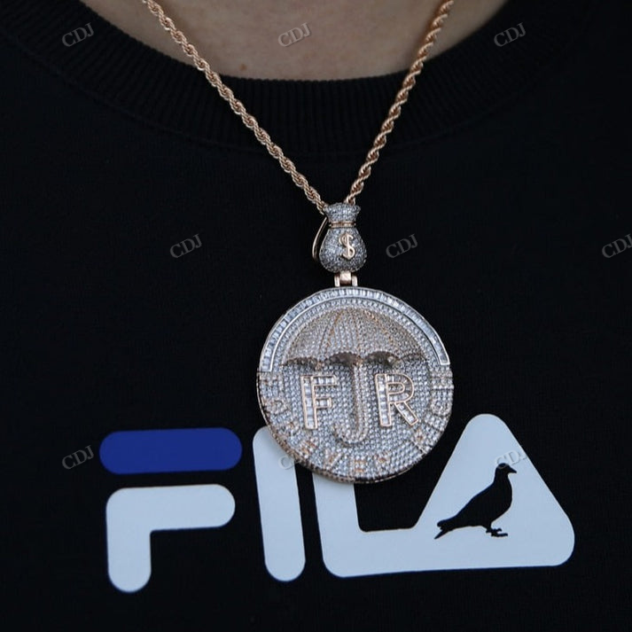 High Quality Hip Hop Iced Out 3D Design Pendant hip hop jewelry CustomDiamJewel