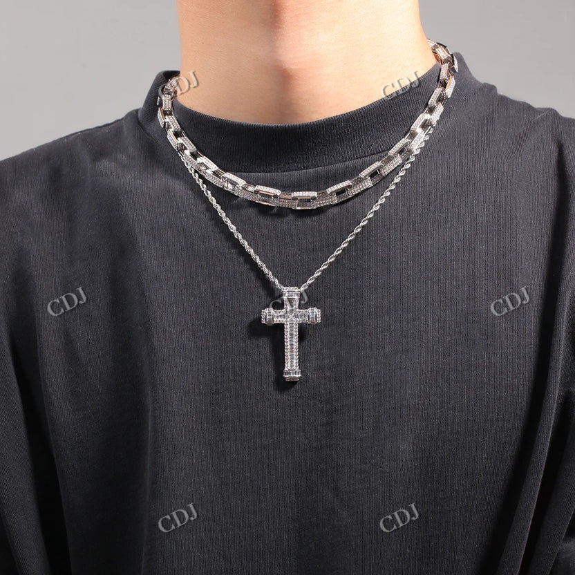 Custom Solid Gold Cross Design Diamond Hip Hop Pendant hip hop jewelry CustomDiamJewel