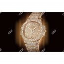 Full Yellow Iced Out Real Diamond ETA Swiss Movement Patek Philippe Watches customdiamjewel