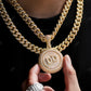 Full Ice Out Round Cut Diamond Hip Hop Style Fancy Latter Pendant For Man hip hop jewelry CustomDiamJewel