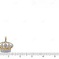 925 Silver Moissanite Customized Royal Crown Pendant CustomDiamJewel