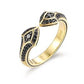 925 Silver Moissanite Studded Adjustable Gothic Ring hip hop jewelry CustomDiamJewel