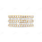 5 Row Baguette & Round Lab Grown Diamond Eternity Band hip hop jewelry CustomDiamJewel