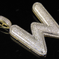 1.4" 1.20 CTW 10K Gold Natural Diamond Custom W Letter Pendant CustomDiamJewel