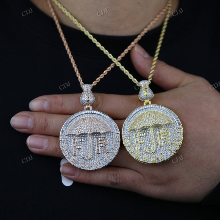 High Quality Hip Hop Iced Out 3D Design Pendant hip hop jewelry CustomDiamJewel