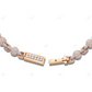 Fully Iced Out Moissanite Ball Link Chain For Mens CustomDiamJewel