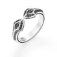 925 Silver Moissanite Studded Adjustable Gothic Ring hip hop jewelry CustomDiamJewel