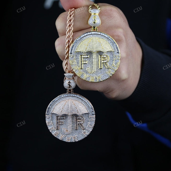 High Quality Hip Hop Iced Out 3D Design Pendant hip hop jewelry CustomDiamJewel