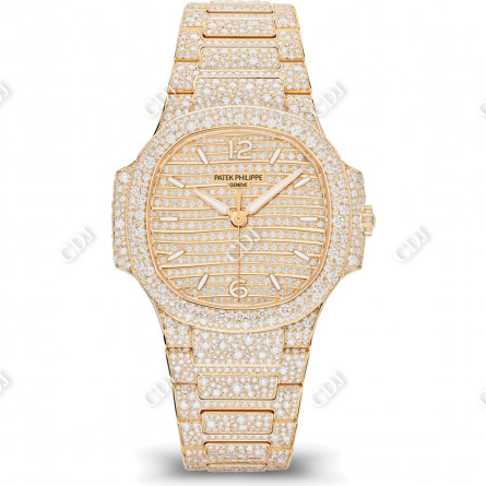 Yellow Iced Out Real Bust Down Watches  customdiamjewel   