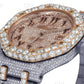 Moissanite Diamond Studded Fully Iced Out Watch For Men customdiamjewel