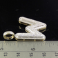 1.4" 1.20 CTW 10K Gold Natural Diamond Custom W Letter Pendant CustomDiamJewel