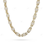 Fully Iced Out Moissanite Ball Link Chain For Mens CustomDiamJewel