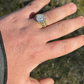 Silver Iced Diamond Nugget Micropave Ring  customdiamjewel   