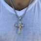 Solid Gold Diamond Men's Large Cross Pendant  customdiamjewel   