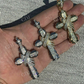Solid Gold Diamond Men's Large Cross Pendant  customdiamjewel   
