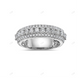 925 Silver Moissanite Full Eternity Ring hip hop jewelry customdiamjewel