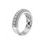 925 Silver Moissanite Full Eternity Ring hip hop jewelry customdiamjewel
