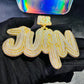 Hip Hop JUAN Custom Letter Pendant hip hop jewelry CustomDiamJewel   