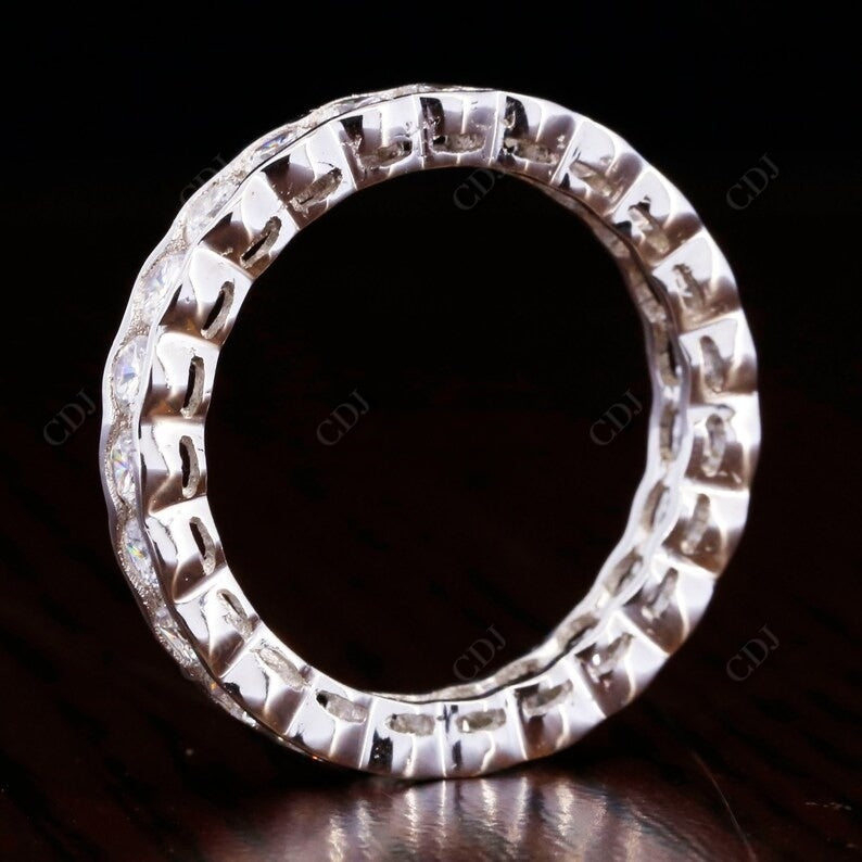 1.70CT Round Cut Real Diamond Full Eternity Wedding Band  customdiamjewel   