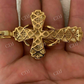 Solid Gold Diamond Men's Large Cross Pendant  customdiamjewel   