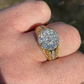 Silver Iced Diamond Nugget Micropave Ring  customdiamjewel   