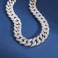 16MM Diamond Sterling Silver Cuban Chain hip hop jewelry CustomDiamJewel