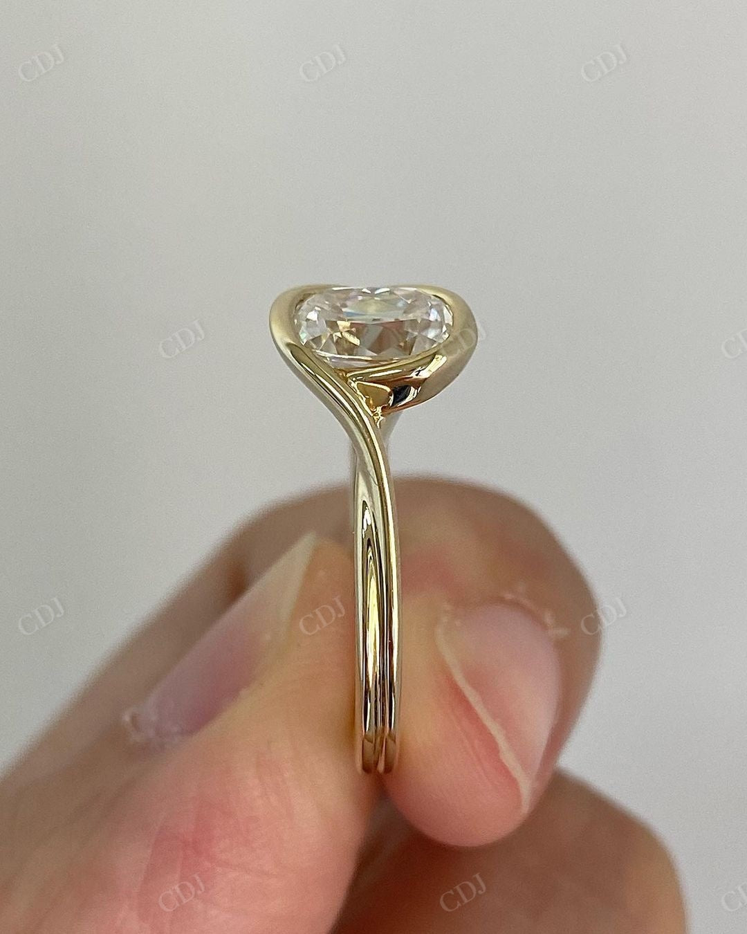 Antique Lab Grown Diamond Solitaire Ring
