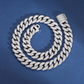 16MM Diamond Sterling Silver Cuban Chain hip hop jewelry CustomDiamJewel