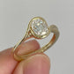 Antique Lab Grown Diamond Solitaire Ring