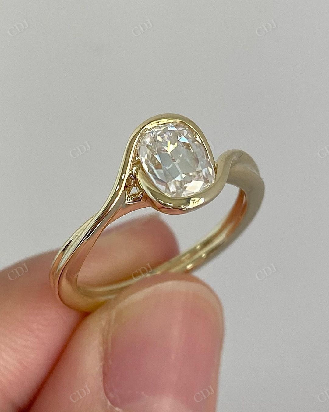 Antique Lab Grown Diamond Solitaire Ring