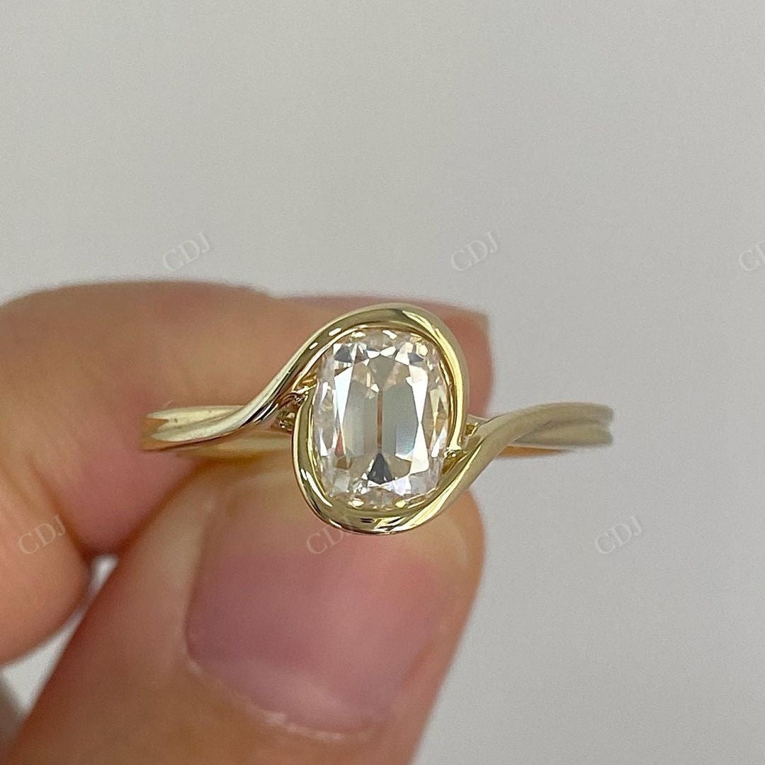 Antique Lab Grown Diamond Solitaire Ring