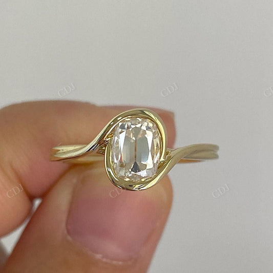 Antique Lab Grown Diamond Solitaire Ring customdiamjewel