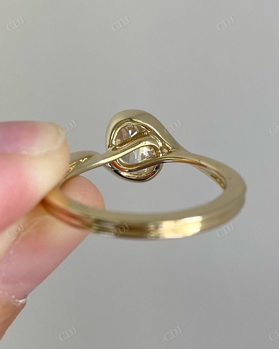 Antique Lab Grown Diamond Solitaire Ring