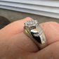 Hip Hop Iced Moissanite Cluster Ring  customdiamjewel   