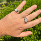 Hip Hop Iced Moissanite Cluster Ring  customdiamjewel   
