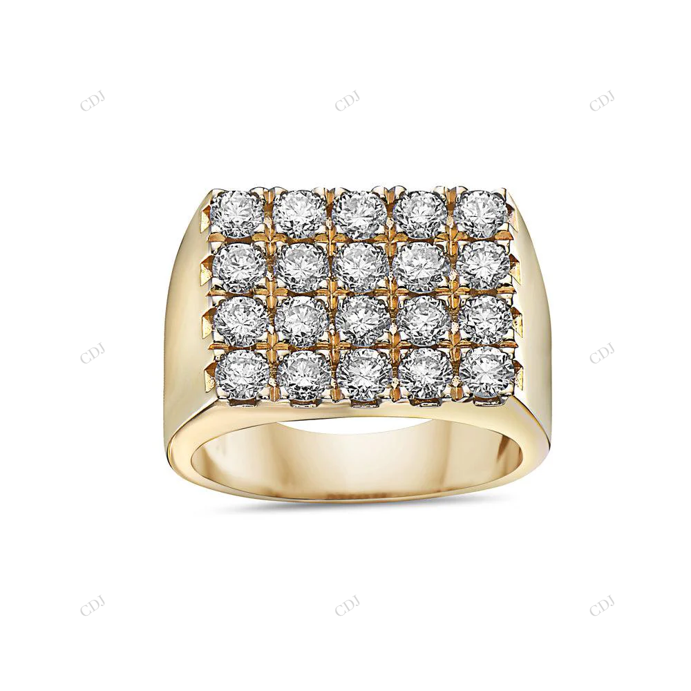 Hip Hop Style Sterling Silver Moissanite Ring hip hop jewelry customdiamjewel