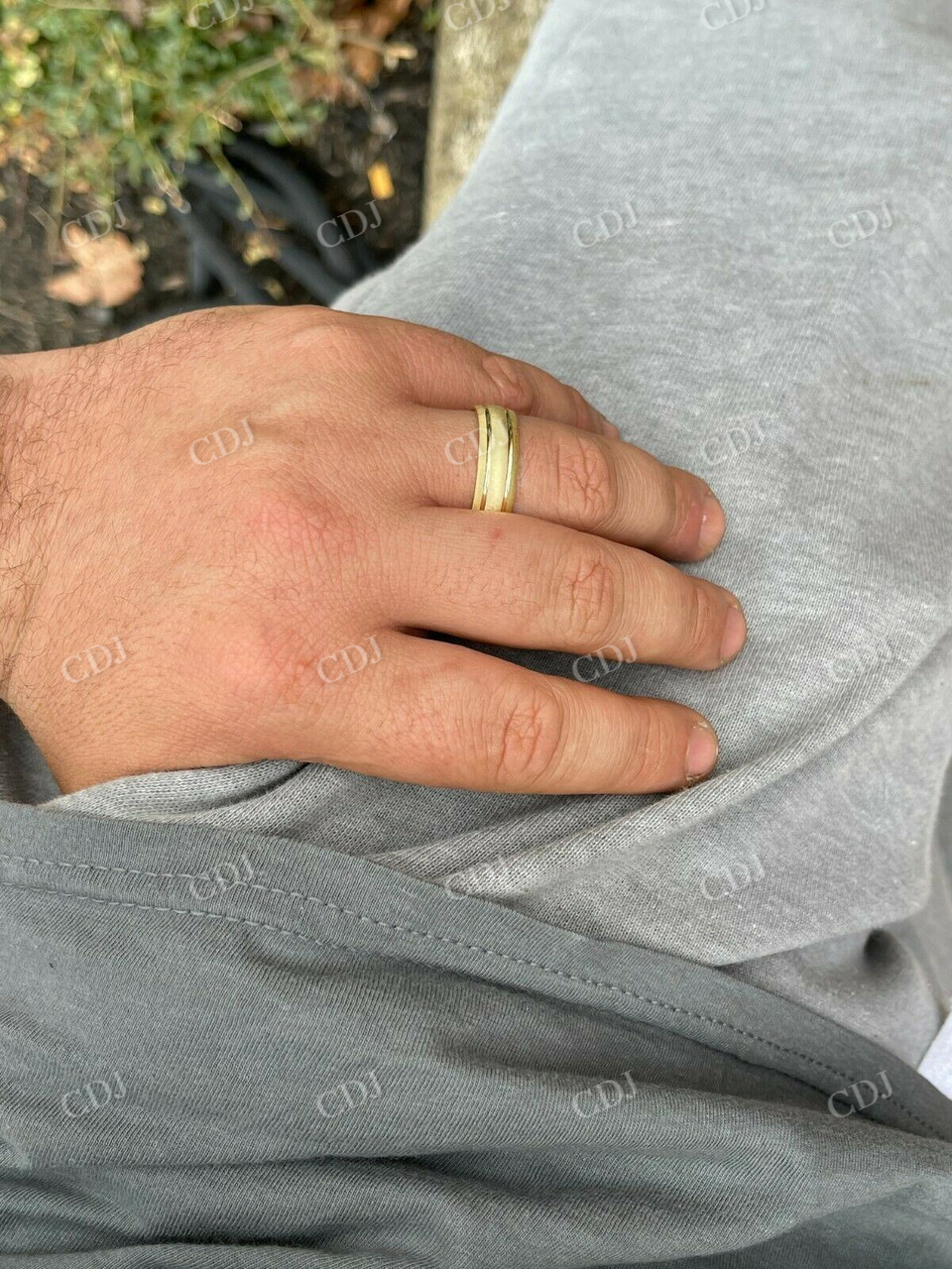 Mens Ladies plain Yellow Gold Wedding Band  customdiamjewel   