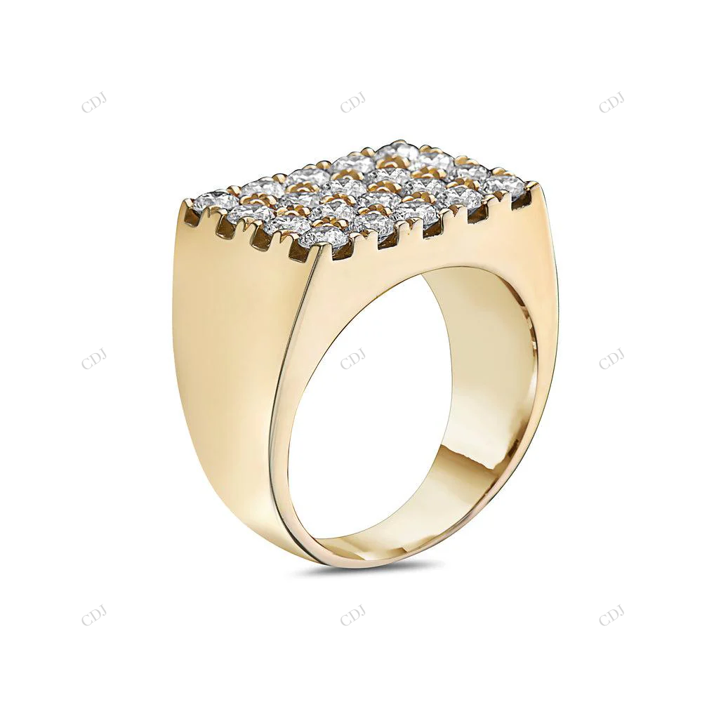 Hip Hop Style Sterling Silver Moissanite Ring hip hop jewelry customdiamjewel
