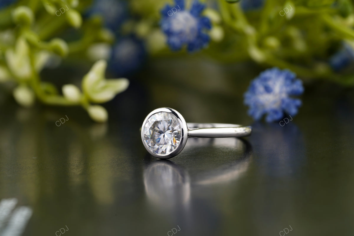 Round Lab-Grown Diamond Minimalist Ring customdiamjewel