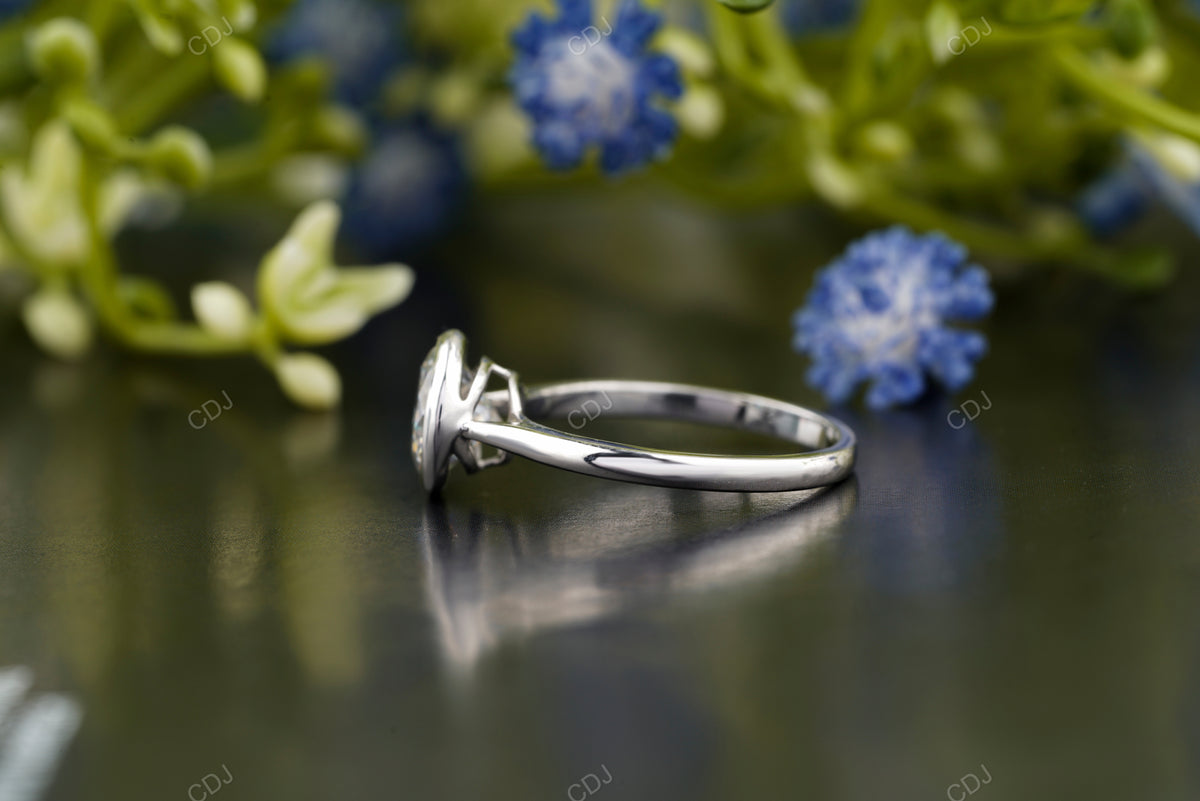 Round Lab-Grown Diamond Minimalist Ring customdiamjewel
