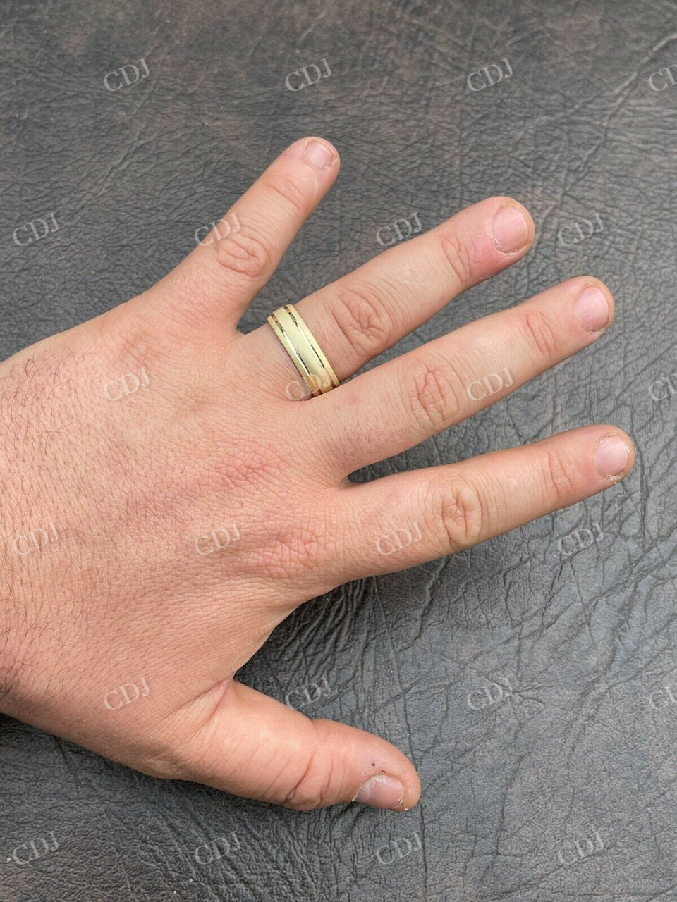 Mens Ladies plain Yellow Gold Wedding Band  customdiamjewel   