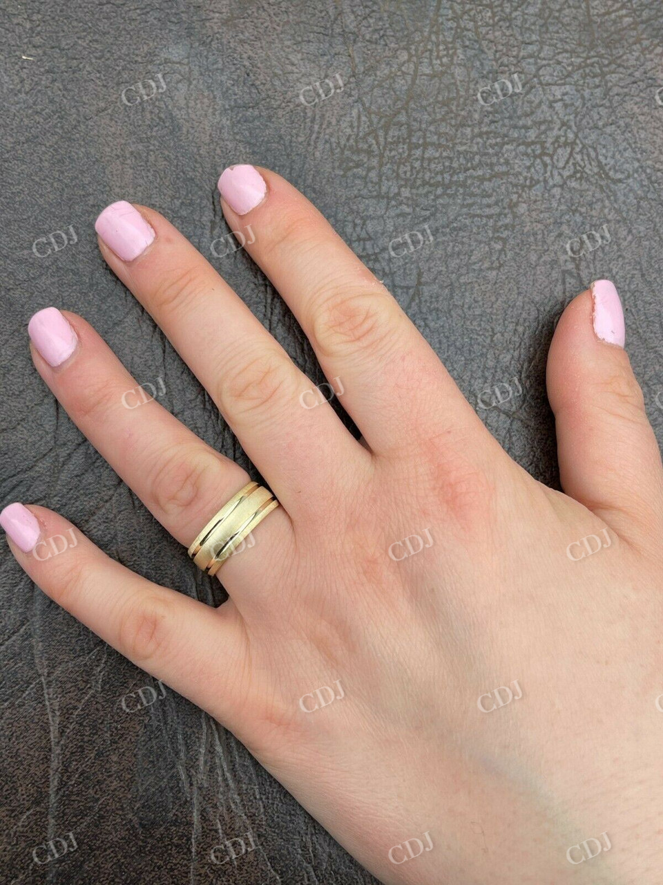 Mens Ladies plain Yellow Gold Wedding Band  customdiamjewel   