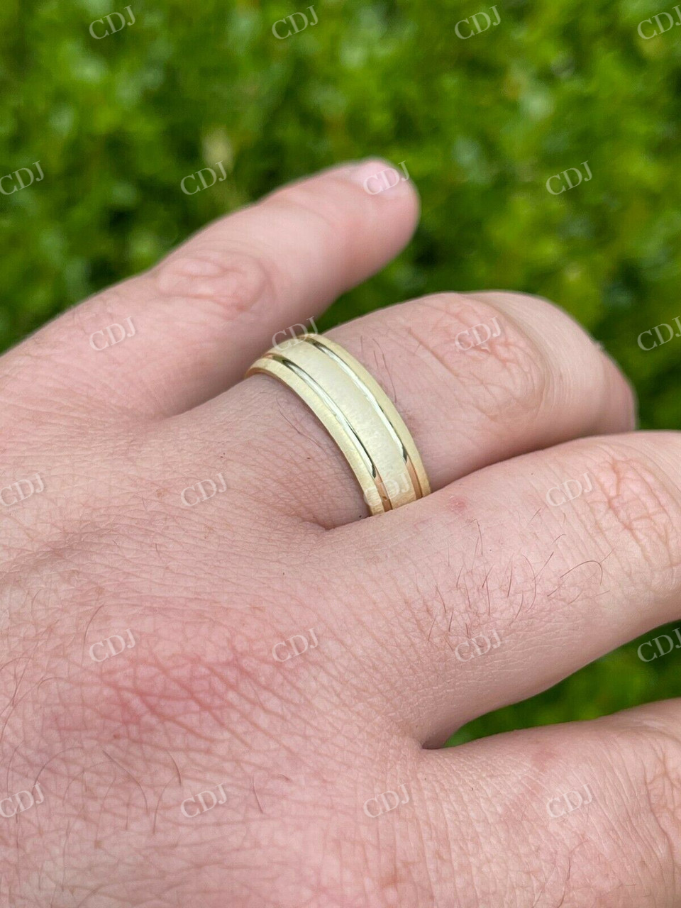 Mens Ladies plain Yellow Gold Wedding Band  customdiamjewel   