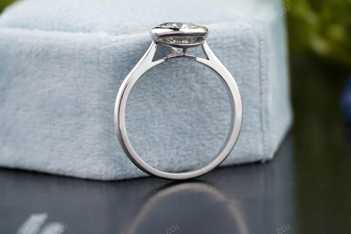 Round Lab-Grown Diamond Minimalist Ring customdiamjewel