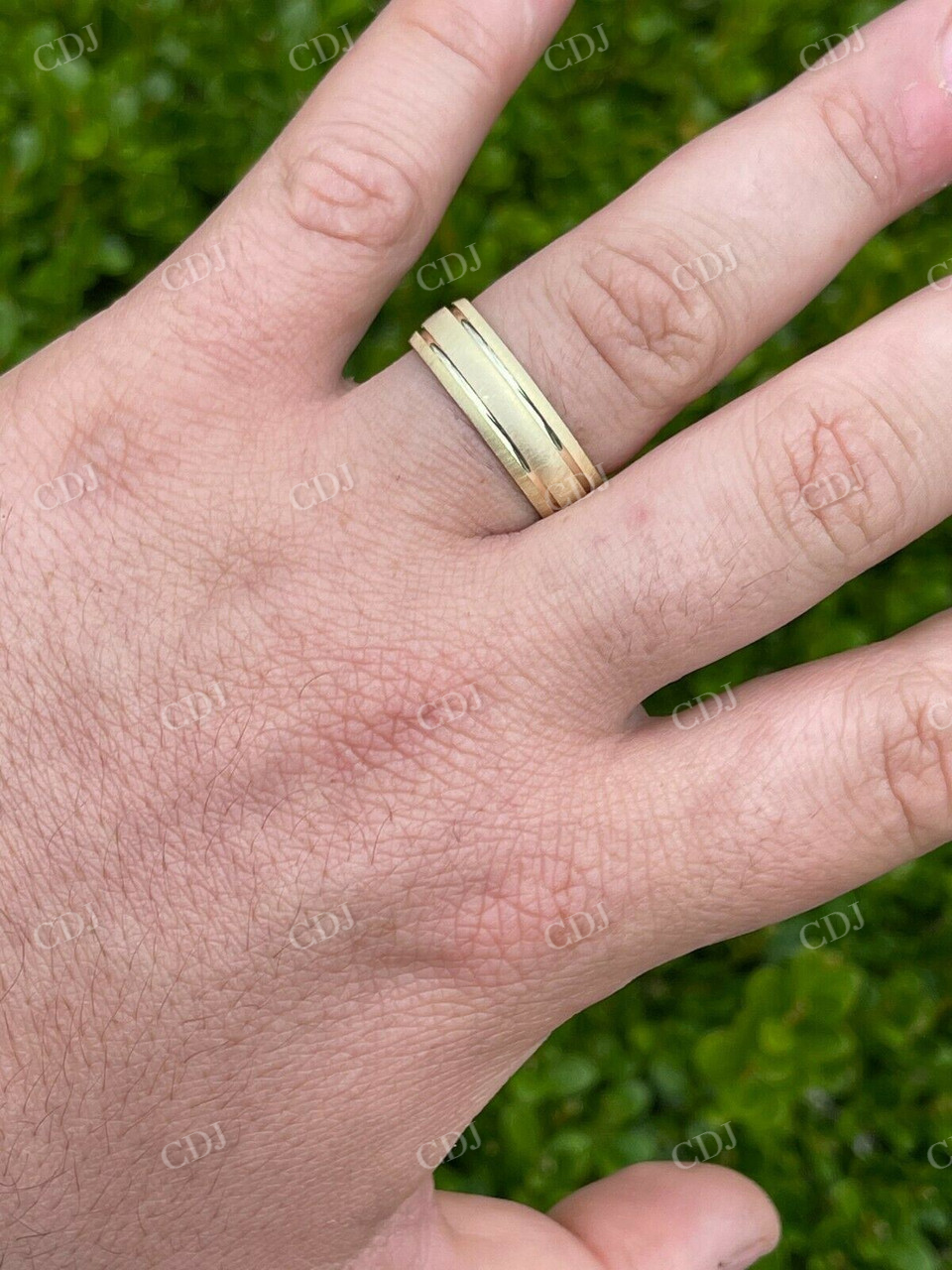 Mens Ladies plain Yellow Gold Wedding Band  customdiamjewel   