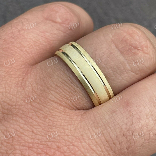 Mens Ladies plain Yellow Gold Wedding Band  customdiamjewel   