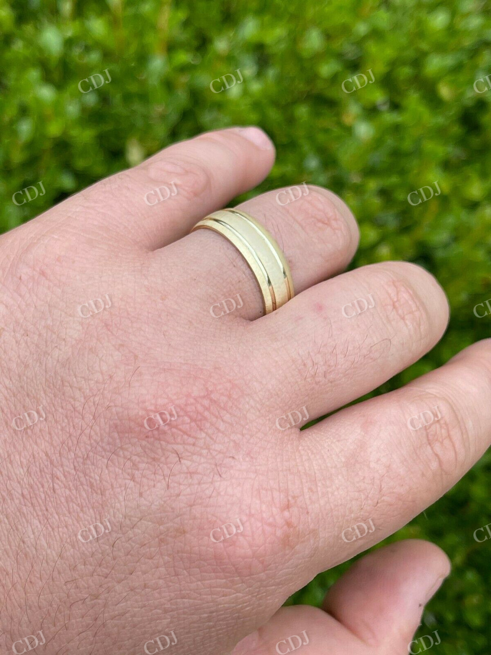 Mens Ladies plain Yellow Gold Wedding Band  customdiamjewel   